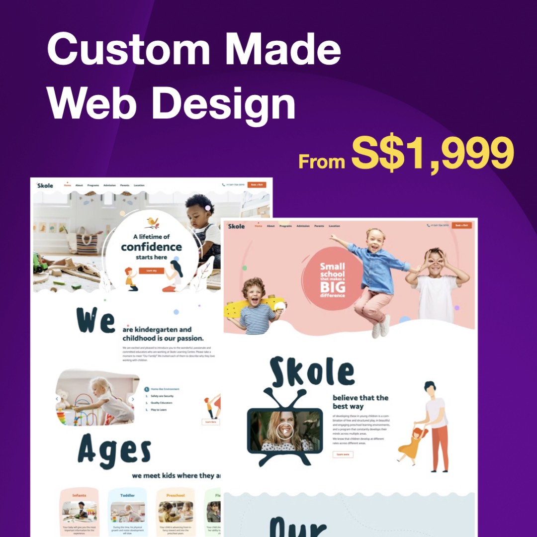 Custom web design offer singapore 2023